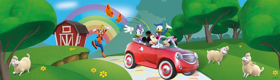 Mickey Mouse Clubhouse Wallpaper Border Metres Feet Long Cms