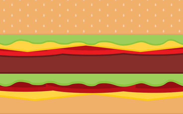 Vector Burger Abstract Wallpaper Simple Desktop Background