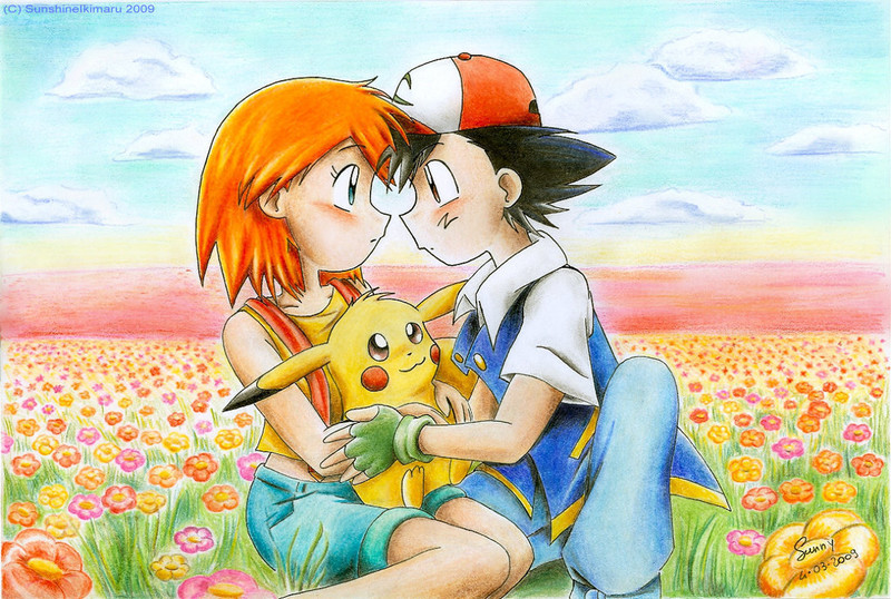 Ash And Misty Phone Wallpaper By Foreverdrarry