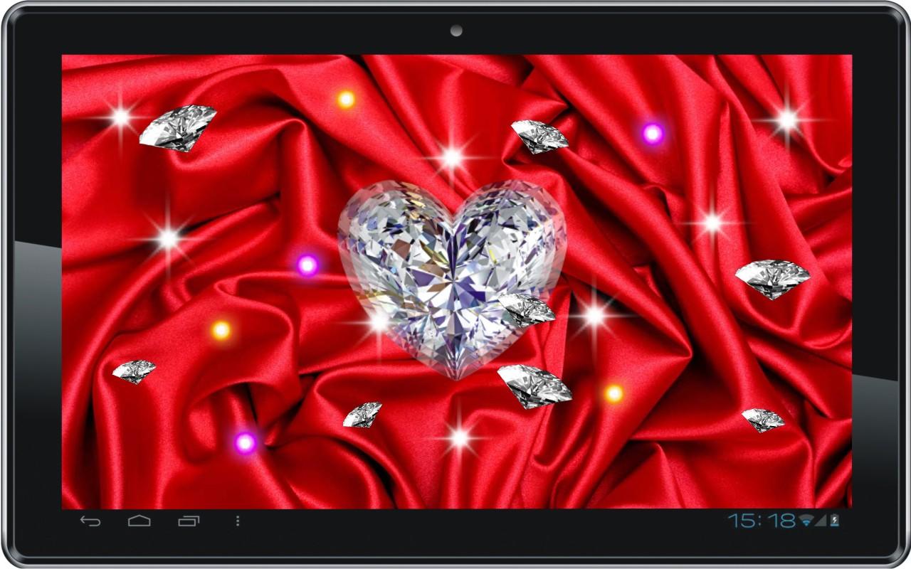 Diamond Heart 3D LiveWallpaper   screenshot