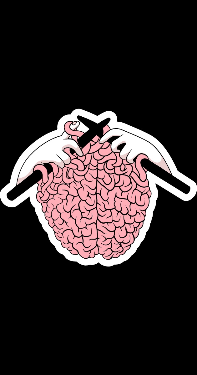 Knitting A Brain Art Drawing Anatomy