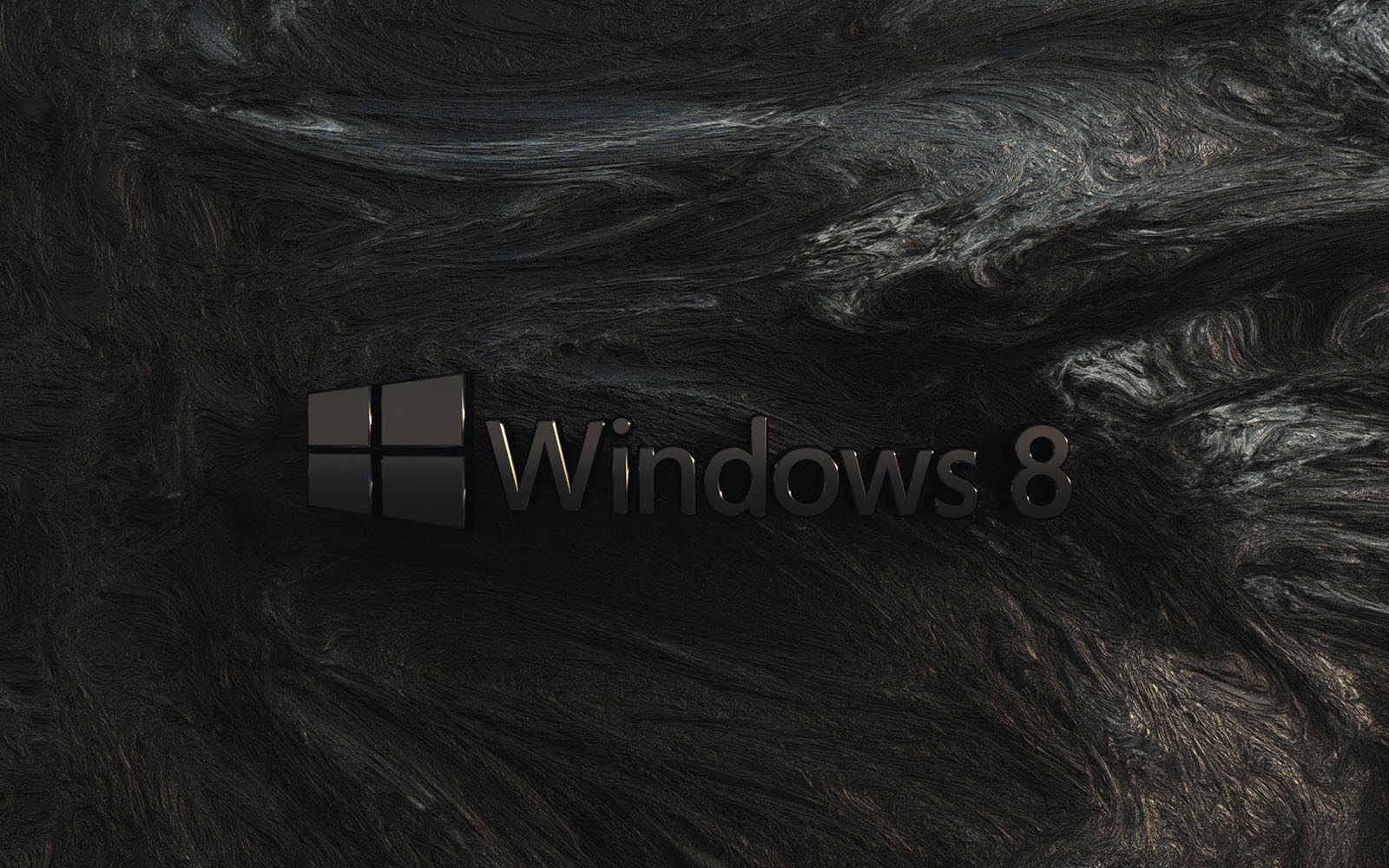 Wallpaper Black Metal Windows Logo DesktopBackground