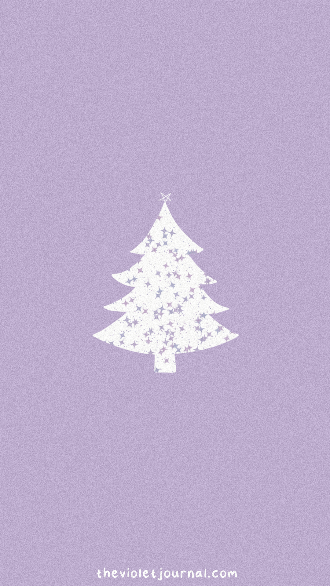Hand Drawn Purple Christmas Tree iPhone Wallpaper Christmas tree