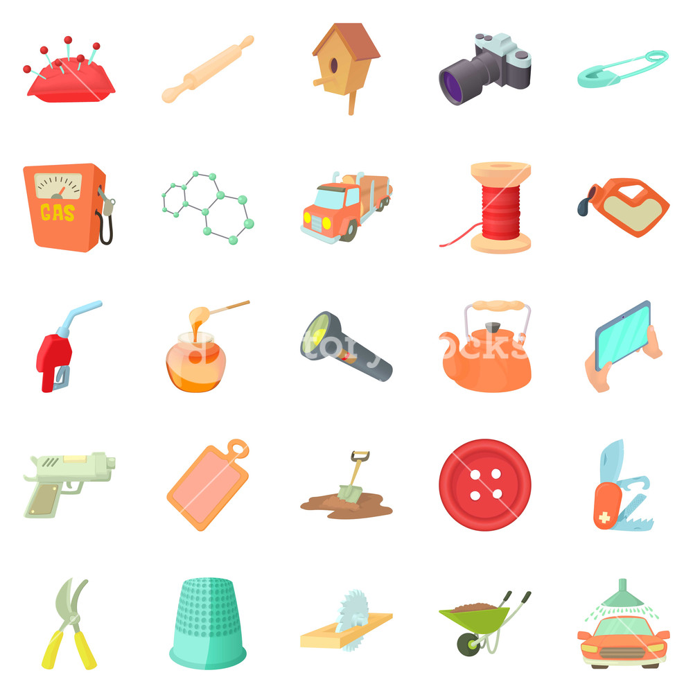 Craft Icons Set Cartoon Of Vector For Web