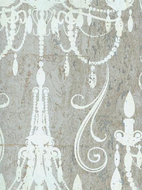 Home Wallpaper Damask Chandelier Textured