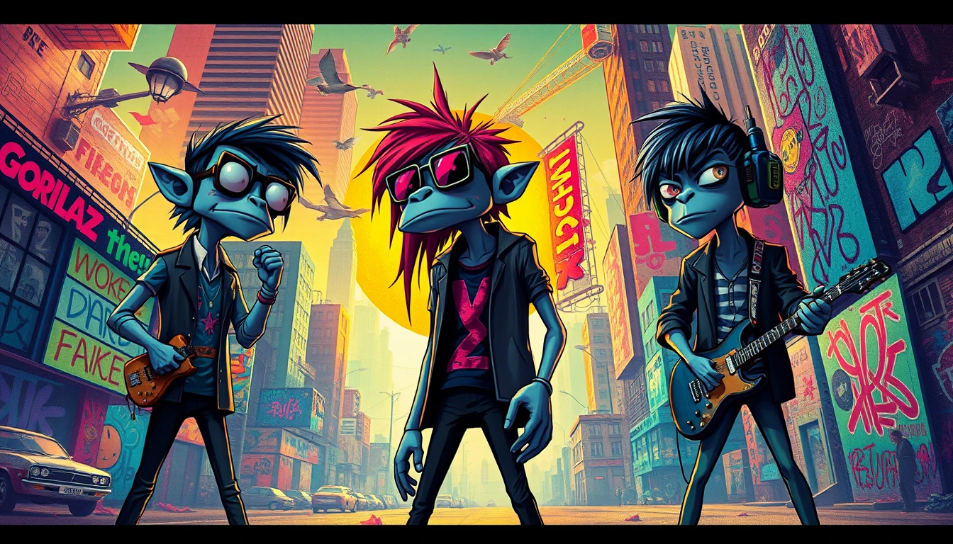 🔥 Download Gorillaz Wallpaper HD by @vincentgood on WallpaperSafari