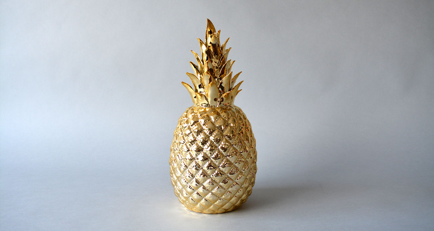 Ceramic Golden Pineapple Andrew Macgregor Print