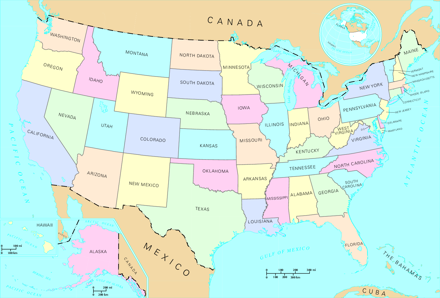 United States Map Of