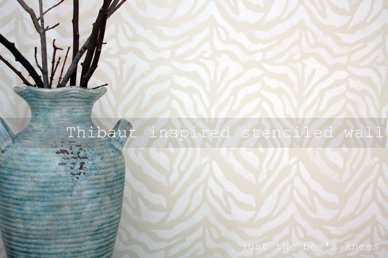 Just The Bee S Knees Thibaut Inspired Stenciled Wall