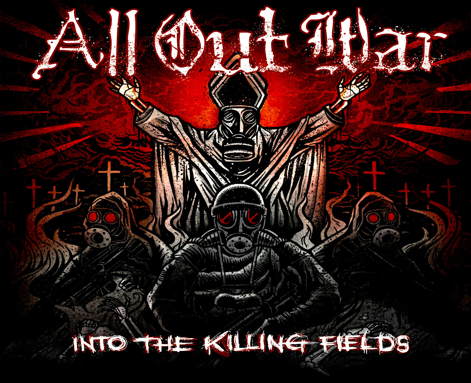 All Out War Thrash Metal Heavy Metalcore Dark Wallpaper