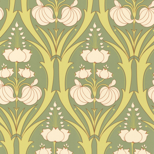Amy Butler Wallpaper Passion Lily Field Craftsman
