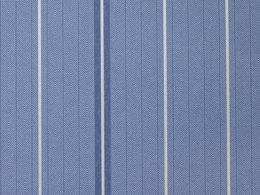 Chevron Design Wallpaper With An Over Stripe In Blue And Silver