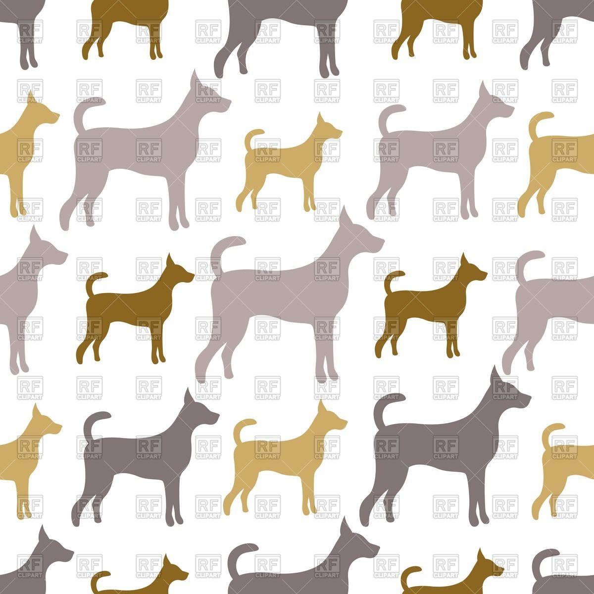Dog silhouettes   seamless background Backgrounds Textures Abstract