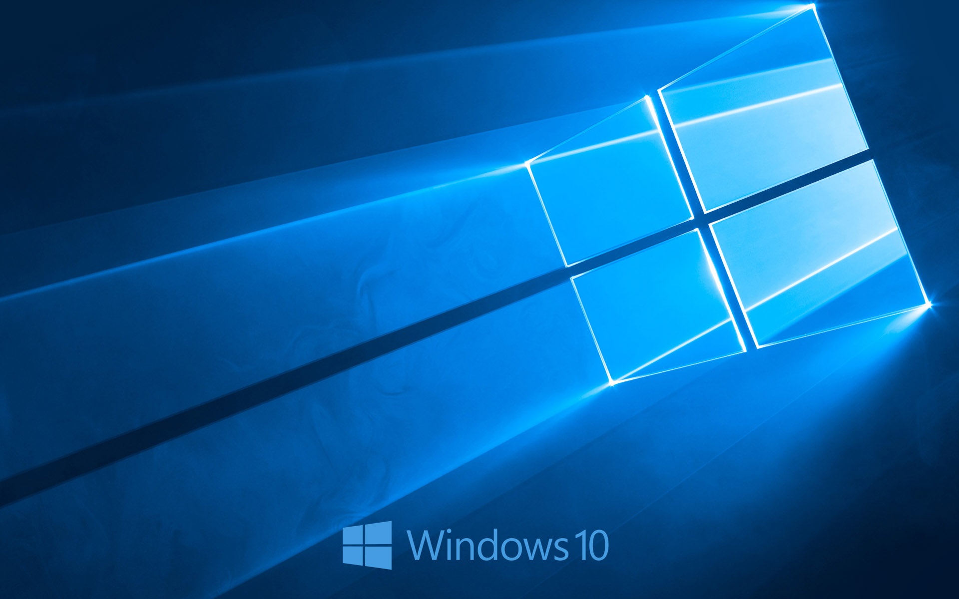 Windows System Logo Blue Style Background Wallpaper