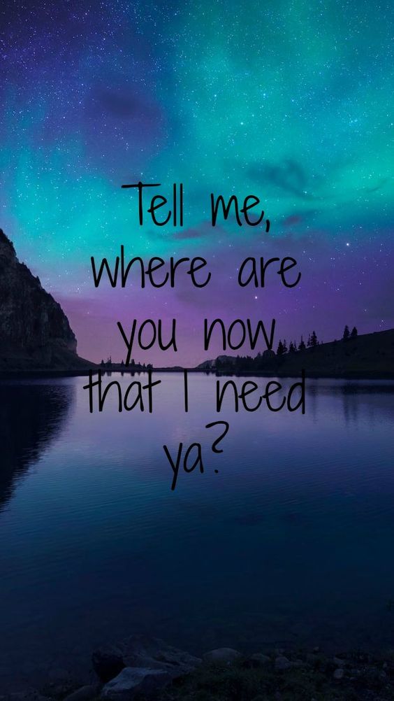 where were you now that i need you lyrics
