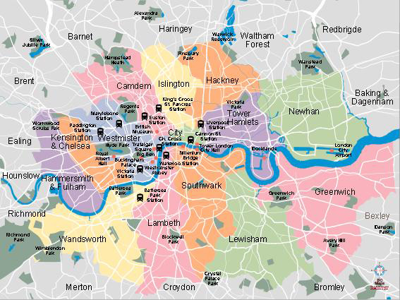 London City Map High Resolution Wallpaper