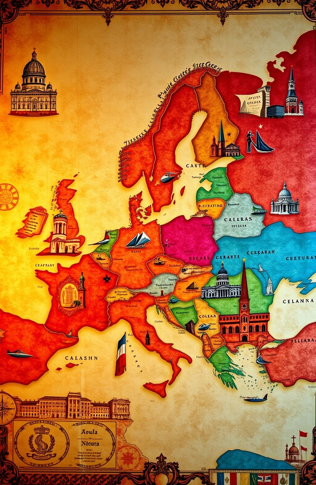 Map Of Europe Wallpaper
