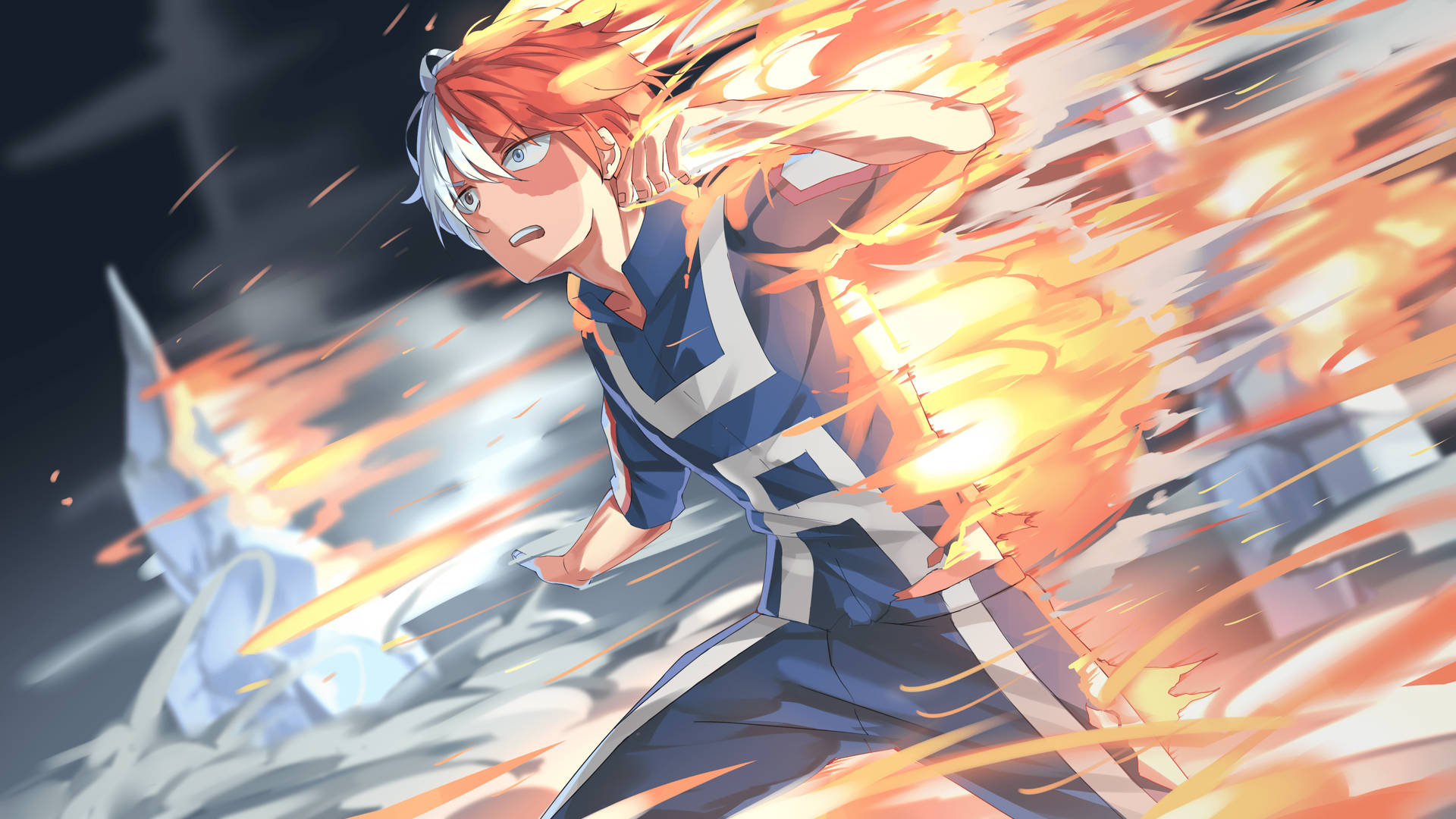 Todoroki In Battle Ve2wpq6l84hcc2di Wallpaper