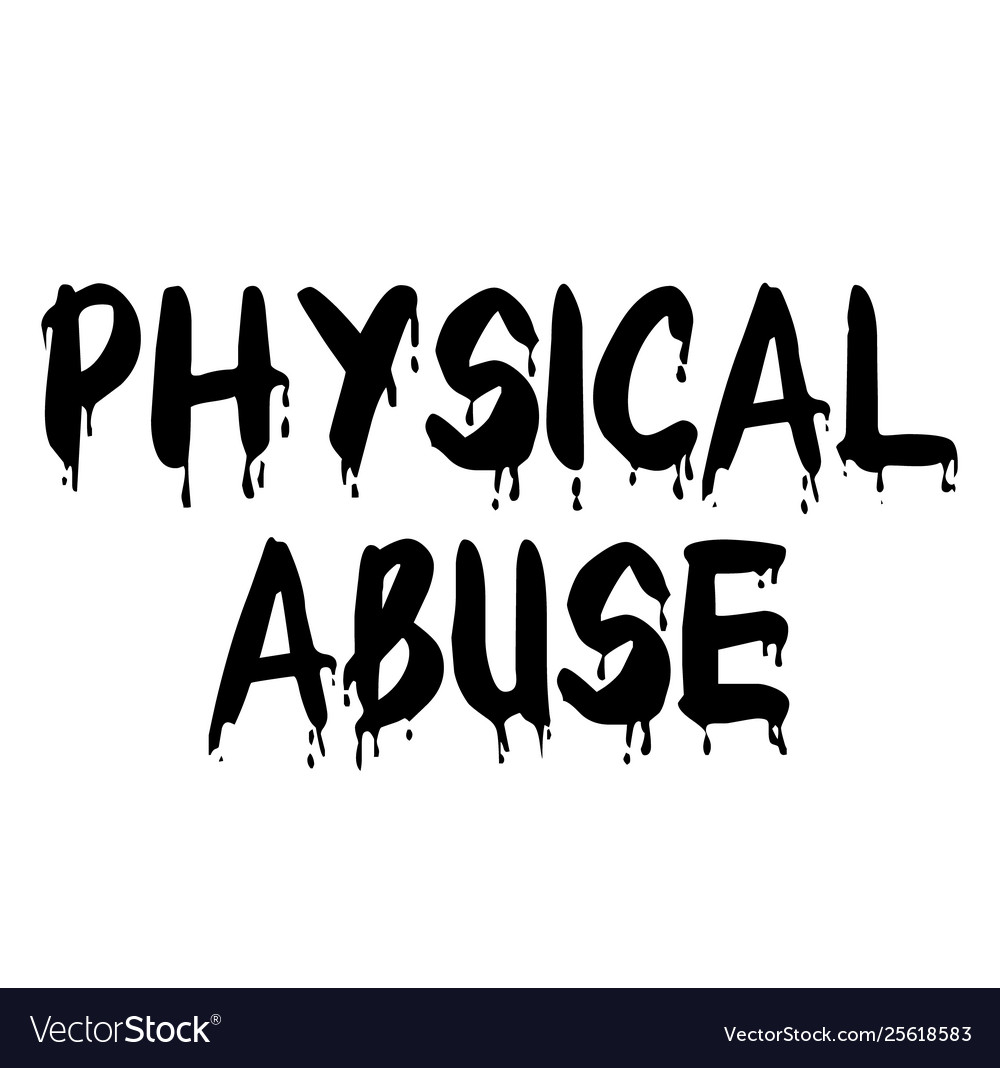 Free download Physical abuse stamp on white background Vector Image