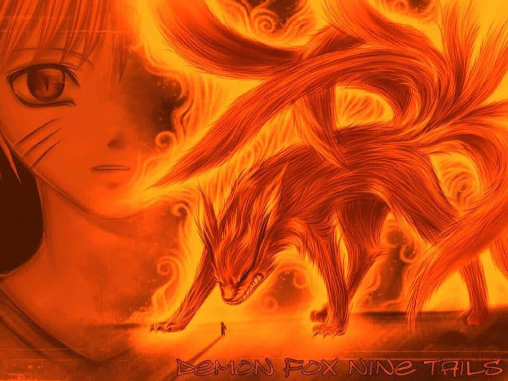 Naruto Nine Tails With Young Wallpaper