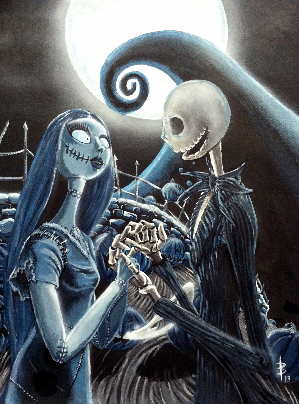 Jack and Sally wallpaper by KayMercury  Download on ZEDGE  5037