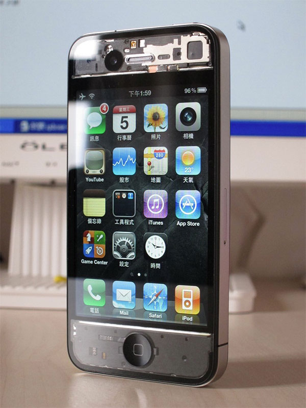 iPhone Clear Front Transparent Case Mod
