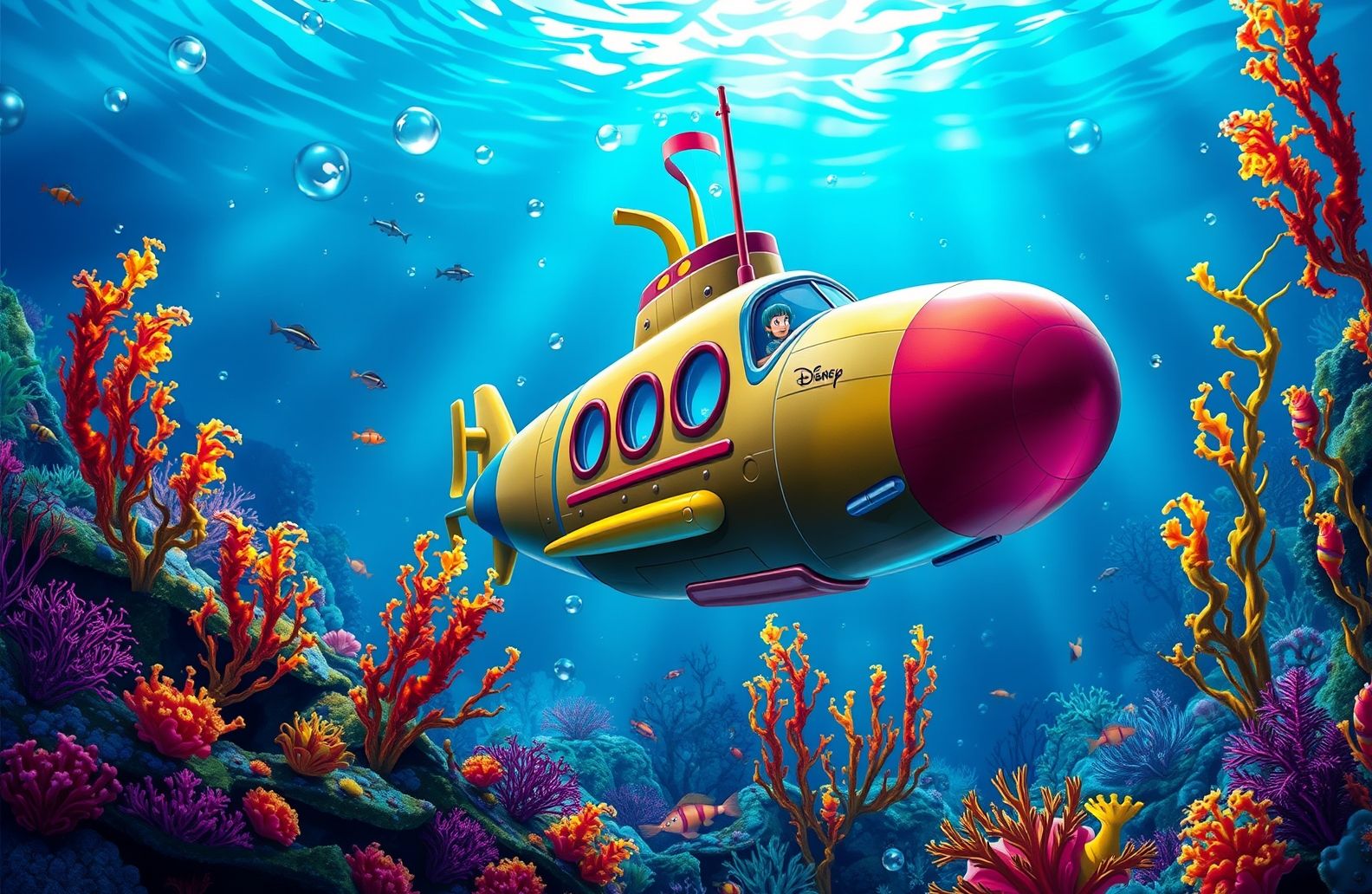 Disney Nautilus Submarine Wallpaper