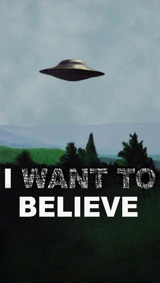 Want To Believe iPhone 5c 5s Wallpaper