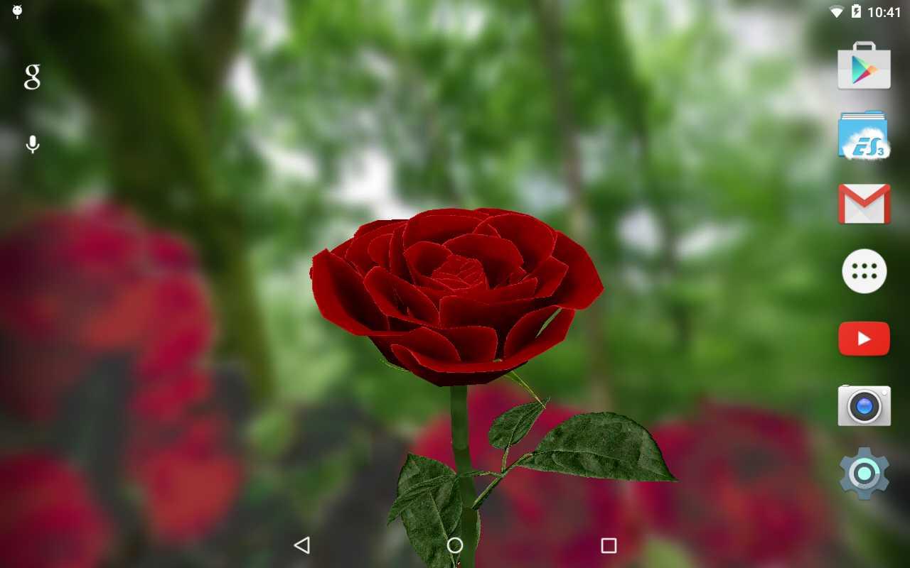 3d Rose Live Wallpaper Android Apps On Google Play