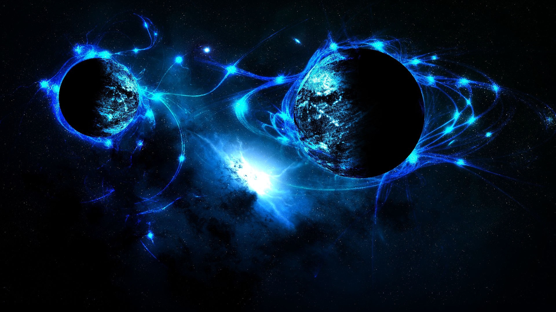 Sci Fi Outer Space Plas Stars Wallpaper