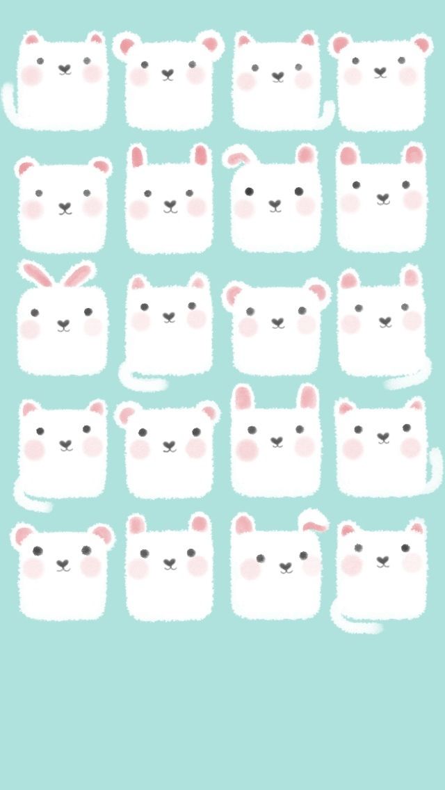 Free Vector  Cloud iphone wallpaper cute rainy weather pattern vector