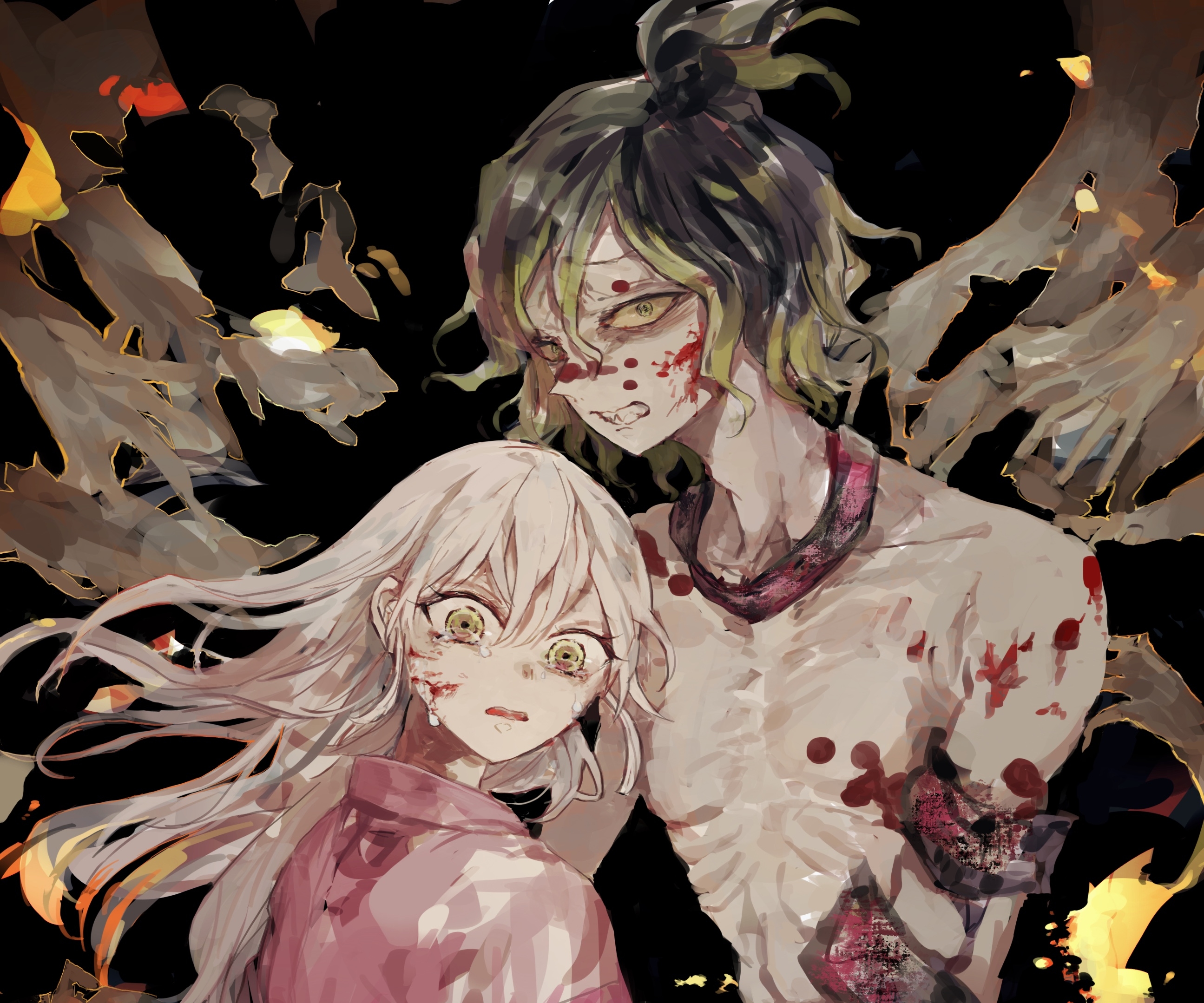 Gyutaro Daki Demon Slayer HD Wallpaper Background Image