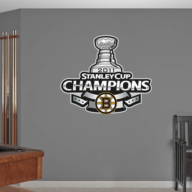 Boston Bruins Stanley Cup Champions Logo Wall Decal Shop