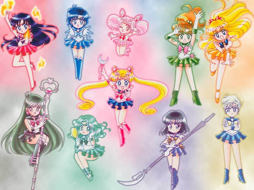 Chibi Sailor Moon Ryoko And Tenchi