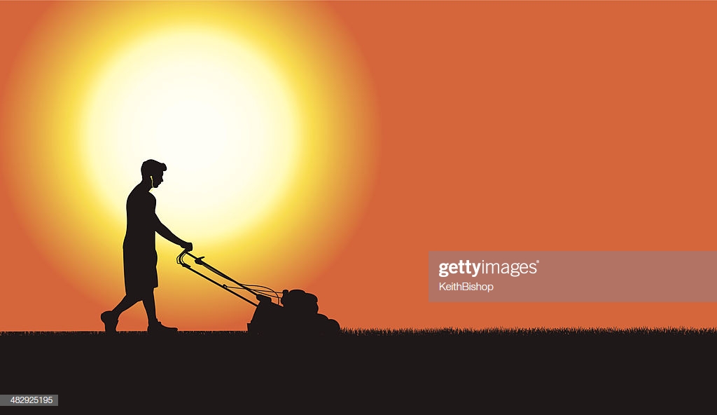 Lawn Mowing Background Stock Illustration Getty Image