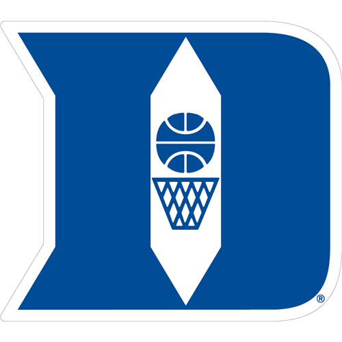 Duke Blue Devils Decal D With Basketball And Hoop Sds