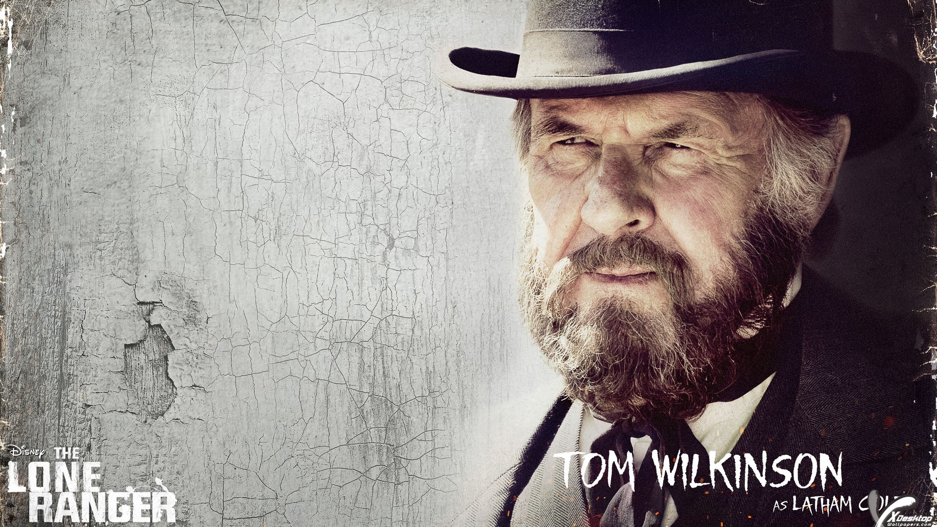 Tom Wilkinson In Balck Hat And Long Beard Wallpaper