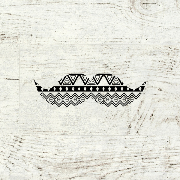 Aztec Print Wallpaper Black And White Pattern