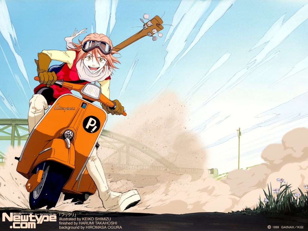 Flcl Fooly Wallpaper Cooly Guitars Haruko