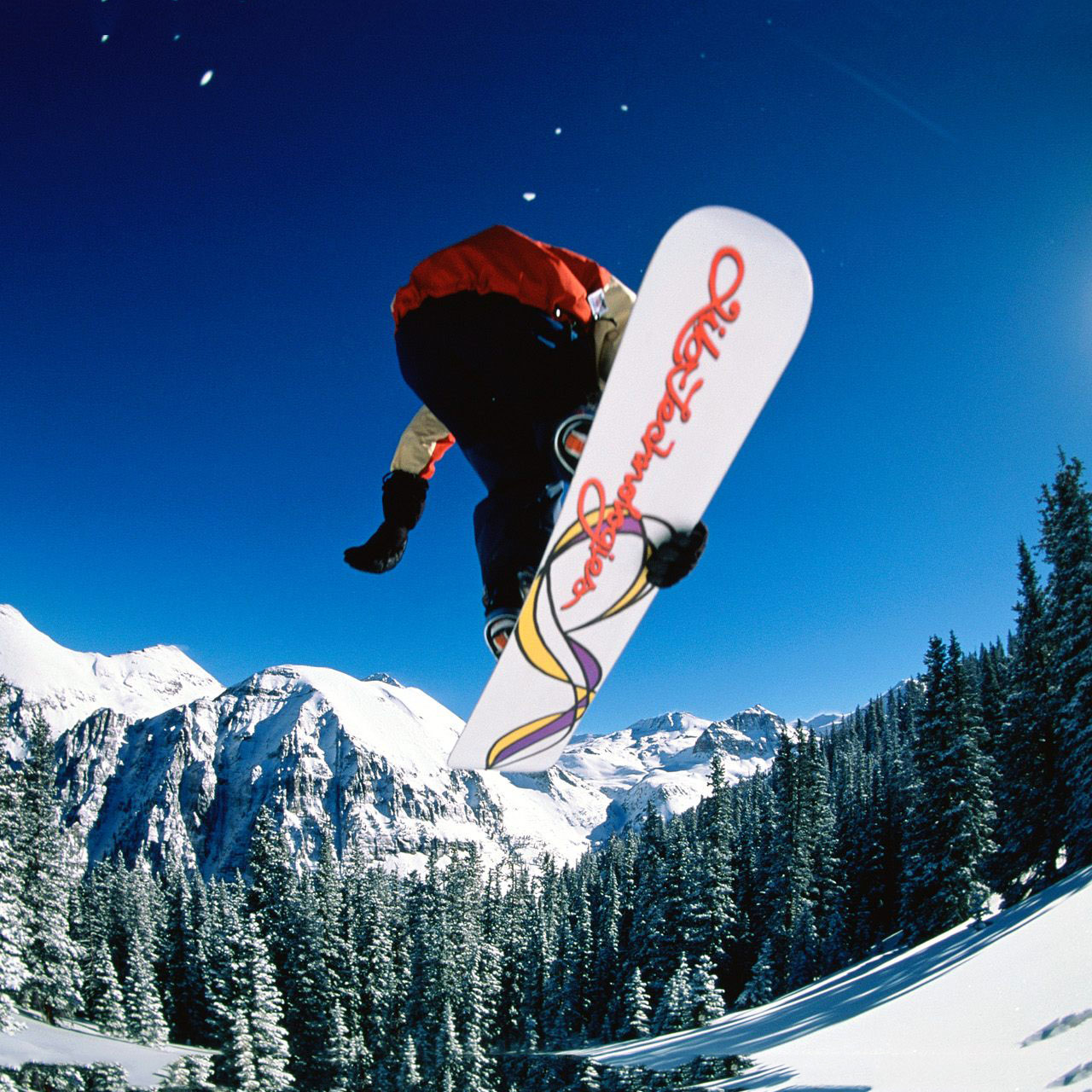 Amazon Kindle Fire Snowboard Airborne Wallpaper