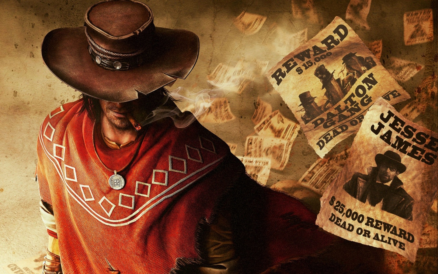  juarez gunslinger cowboy wanted game hd wallpaper 1440900 Wallpaper 1440x900