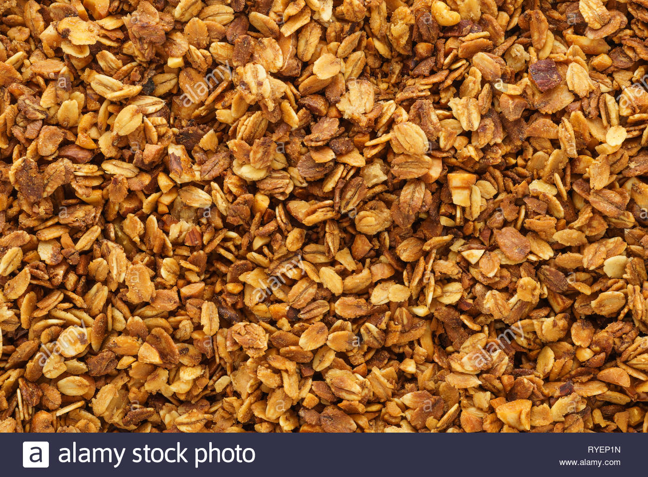 Homemade Healthy Granola With Oats Nuts And Honey
