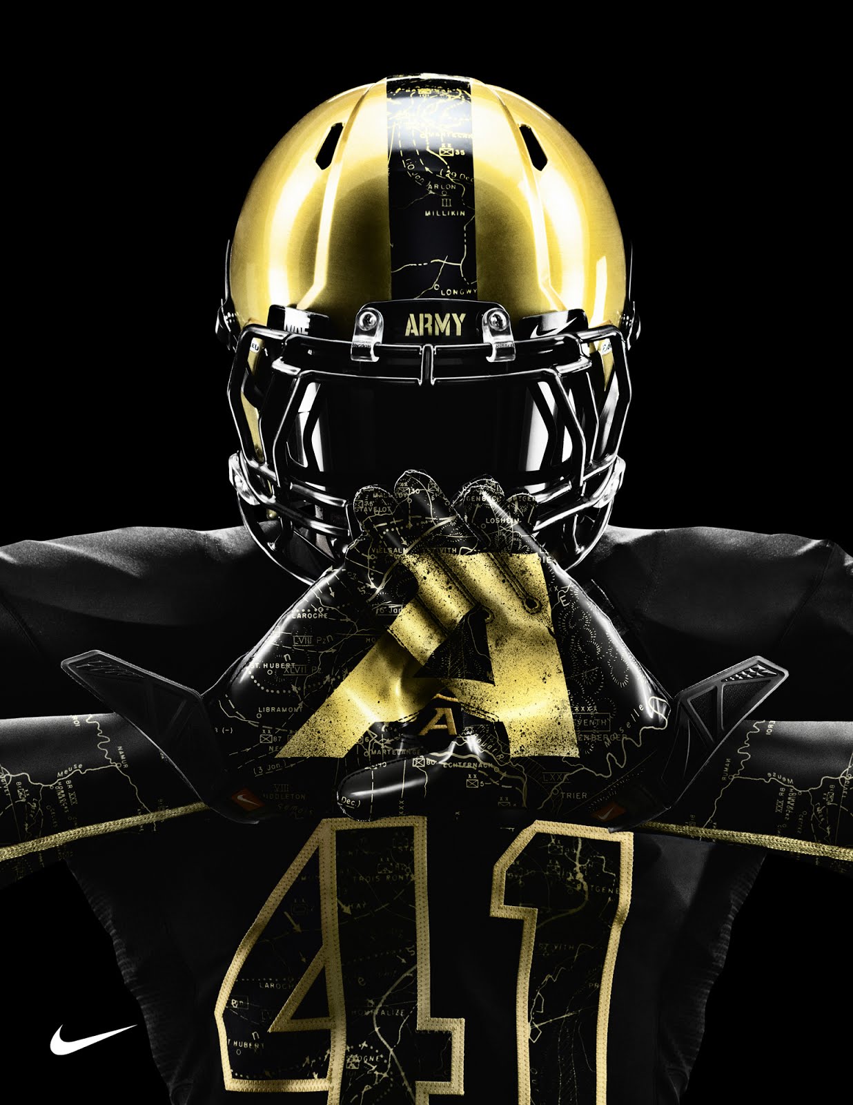 The just revealed Army and Navy football uniforms by Nike have some