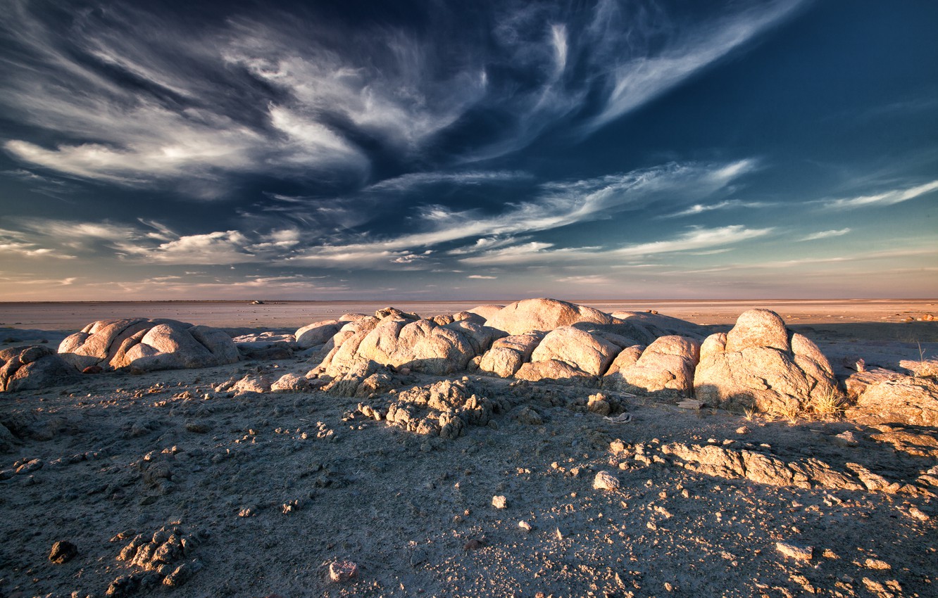 Wallpaper Botswana Kubu Island Granite Rocks Image For Desktop
