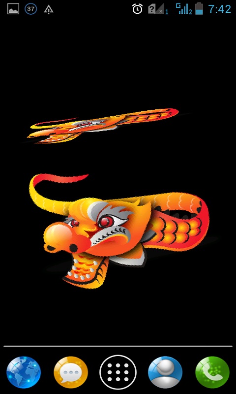 Download 3D Chinese Dragon Cube Live Wallpaper free for your Android