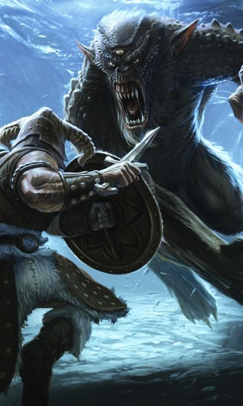 Skyrim Elder Scrolls Monster HD Wallpaper Background E