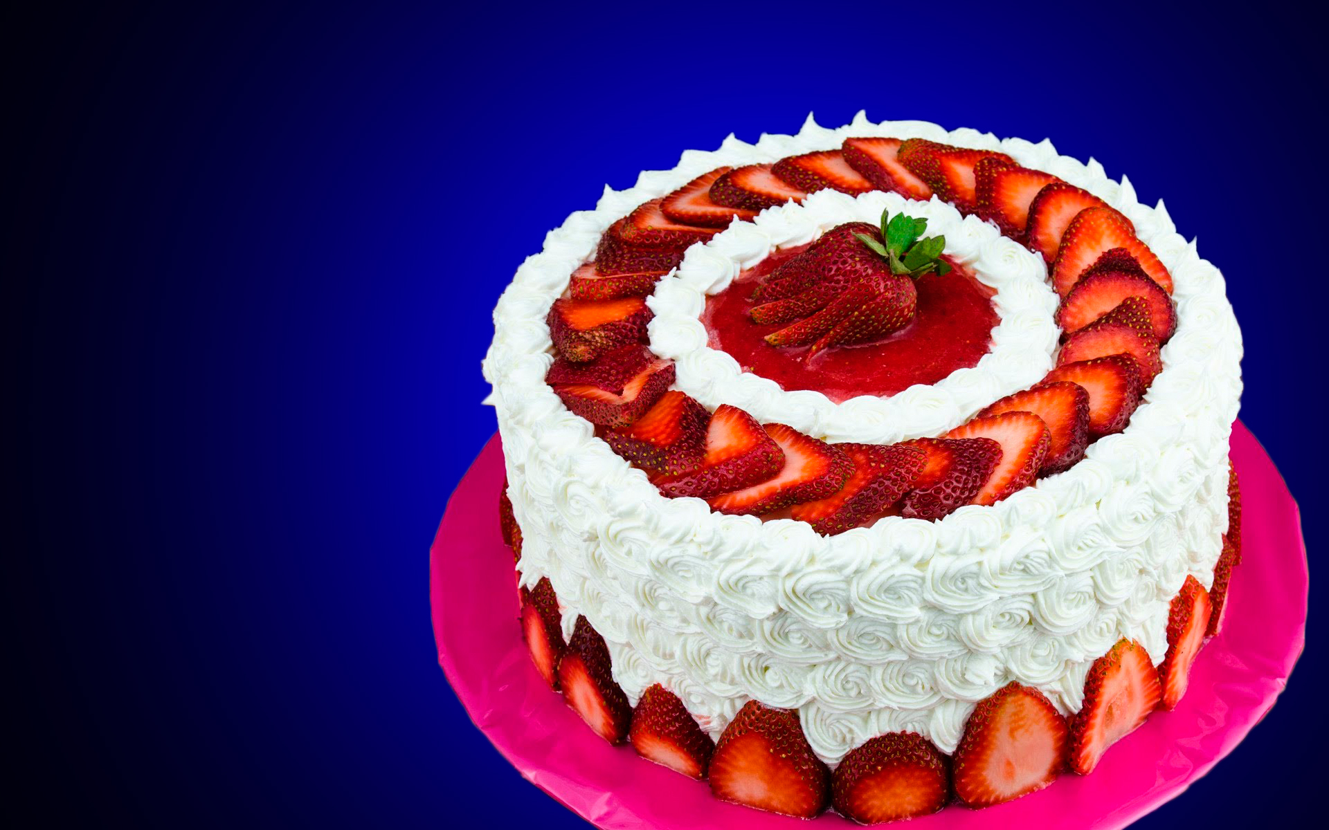 Happy birthday strawberry cake wallpaper Beautiful hd wallpaper