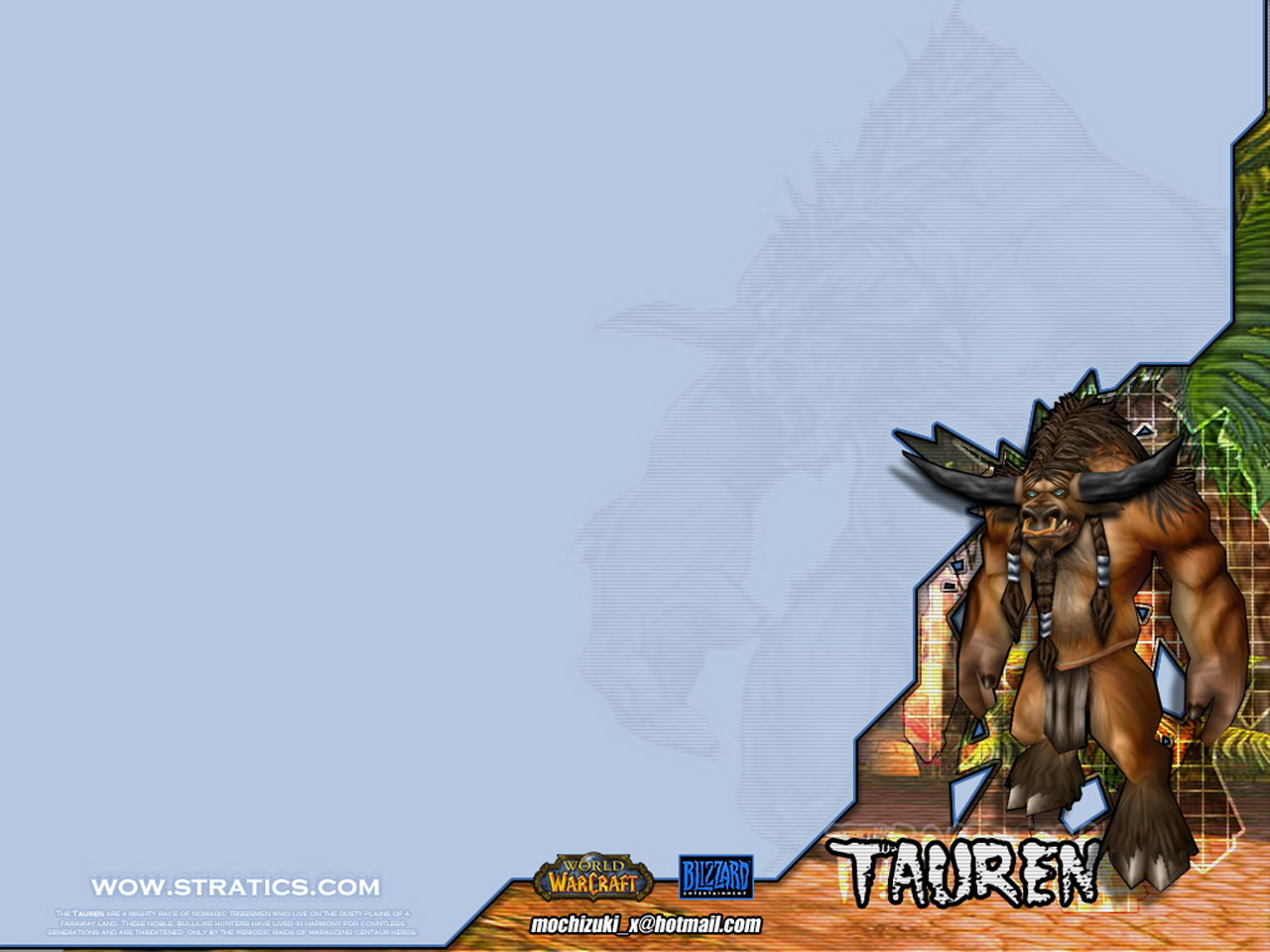 Tauren Desktop World Warcraft Wallpaper
