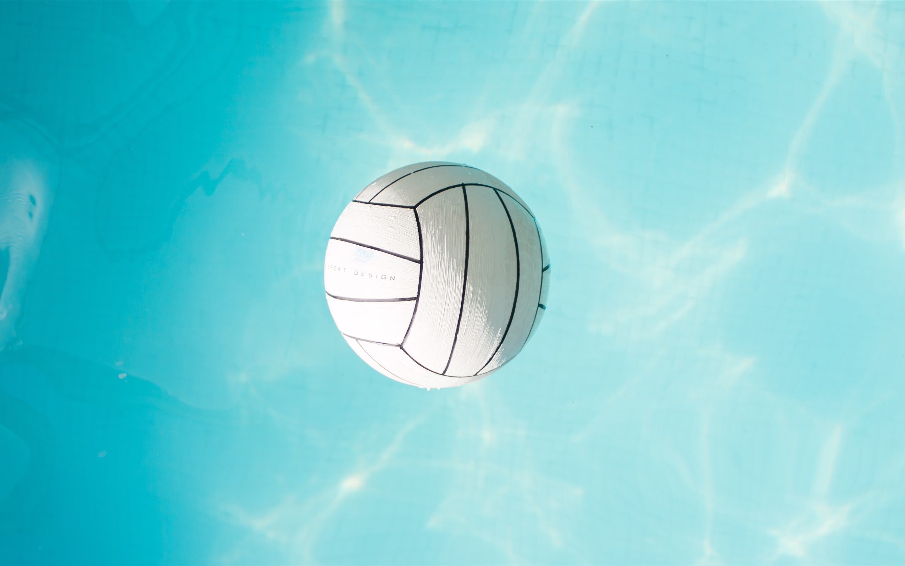 Wallpaper Volleyball Blue Water UHD 4k Picture Image