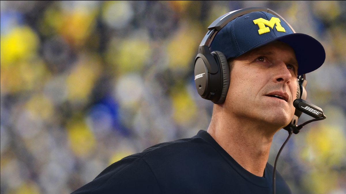 A Wolverine S Dream Jim Harbaugh Looks To Rally His Troops In Ann